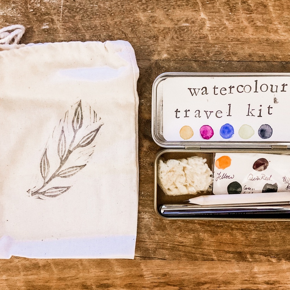 Mini Watercolour Travel Kit with Kaweco Tin
